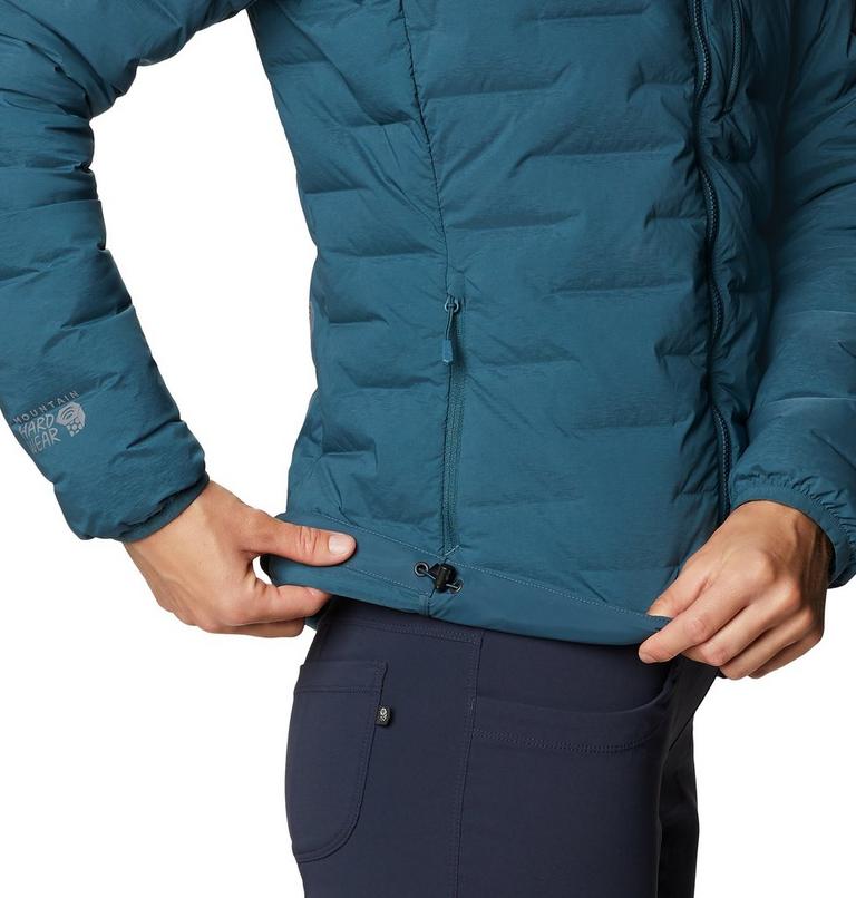 Women's Super/DS Stretchdown Hooded Jacket, Color: Icelandic, image 5