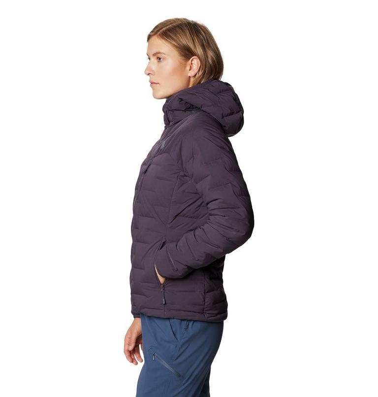 Women's Super/DS Stretchdown Hooded Jacket, Color: Blurple, image 3