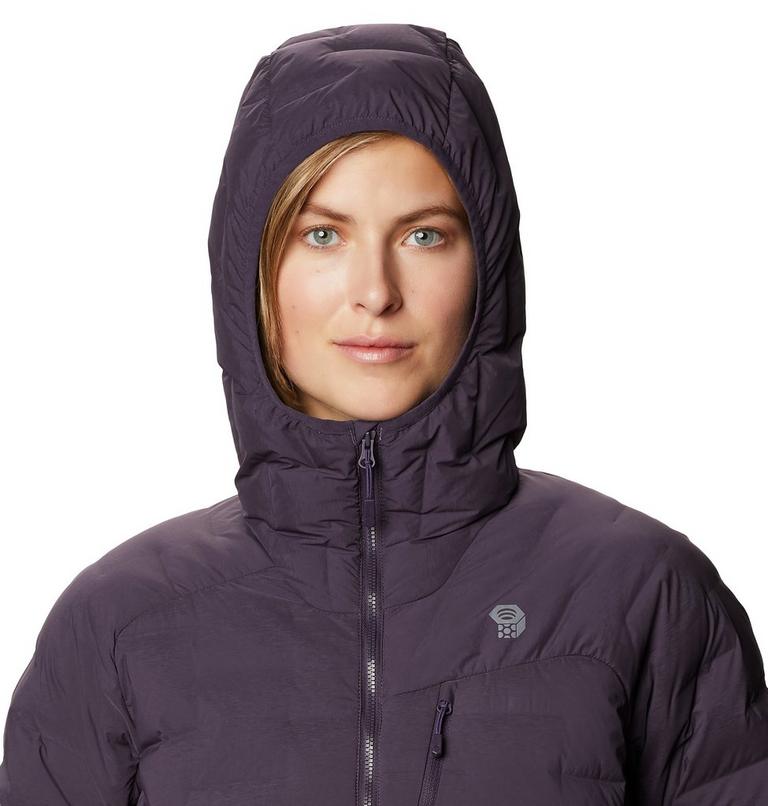 Women's Super/DS Stretchdown Hooded Jacket, Color: Blurple, image 4