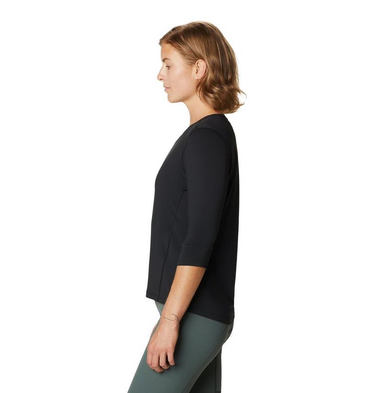 T-shirt col rond 3/4 Crater Lake Femme, Color: Black, image 3