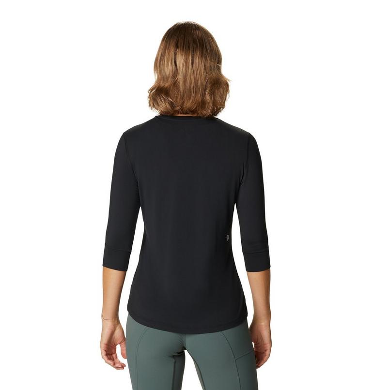 T-shirt col rond 3/4 Crater Lake Femme, Color: Black, image 2