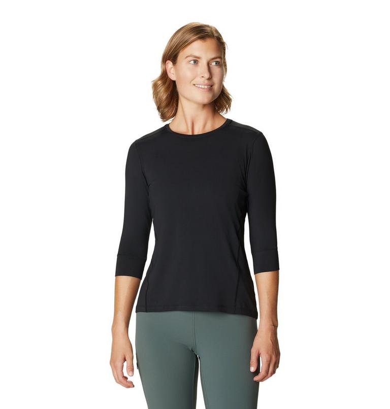 T-shirt col rond 3/4 Crater Lake Femme, Color: Black, image 1