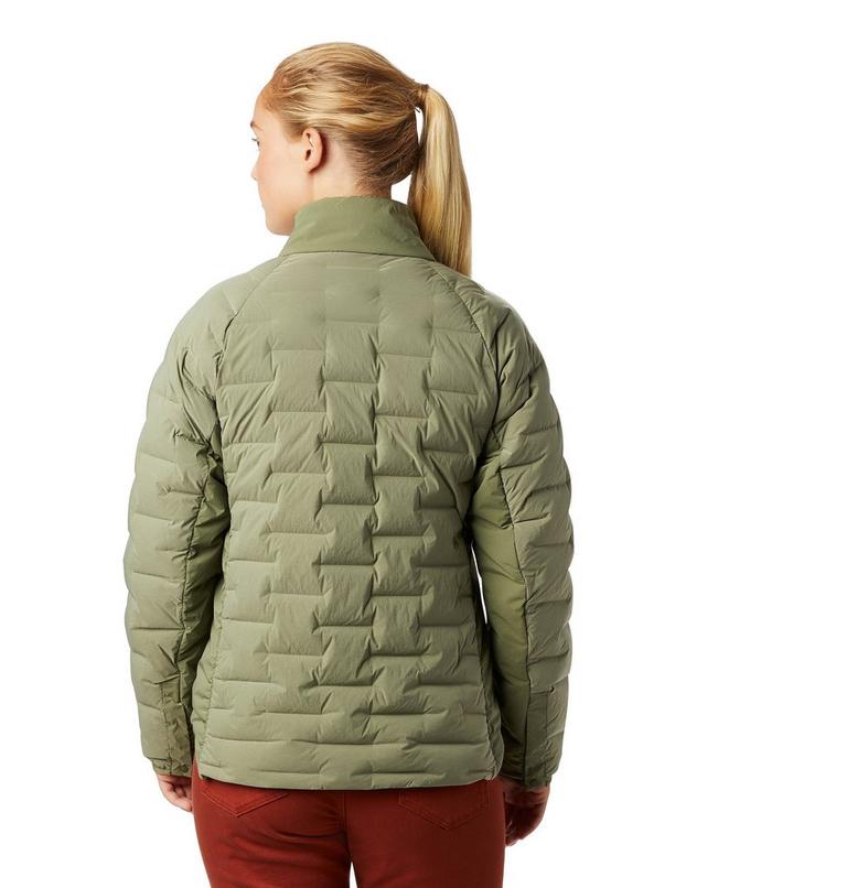 Women's Super/DS Stretchdown Shacket, Color: Light Army, image 2