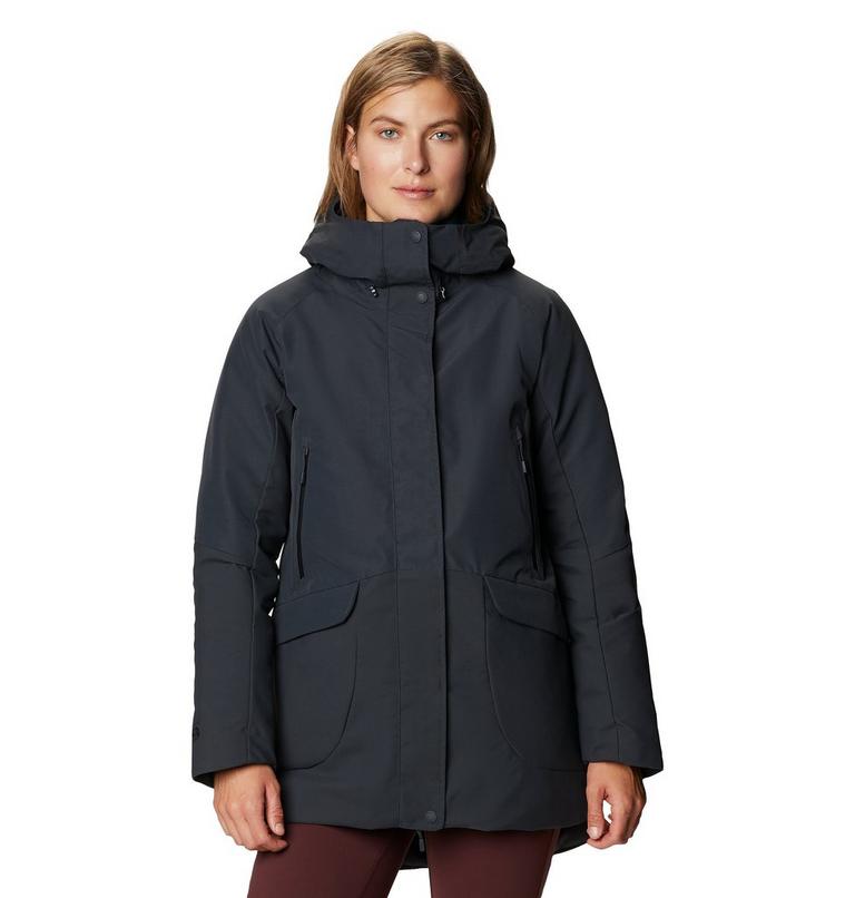 Women's Summit Shadow Down Parka, Color: Dark Storm, image 1