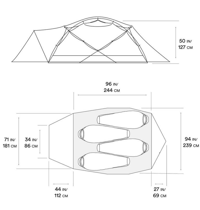Trango 4 Tent | 675 | NONE, Color: Alpine Red, image 8