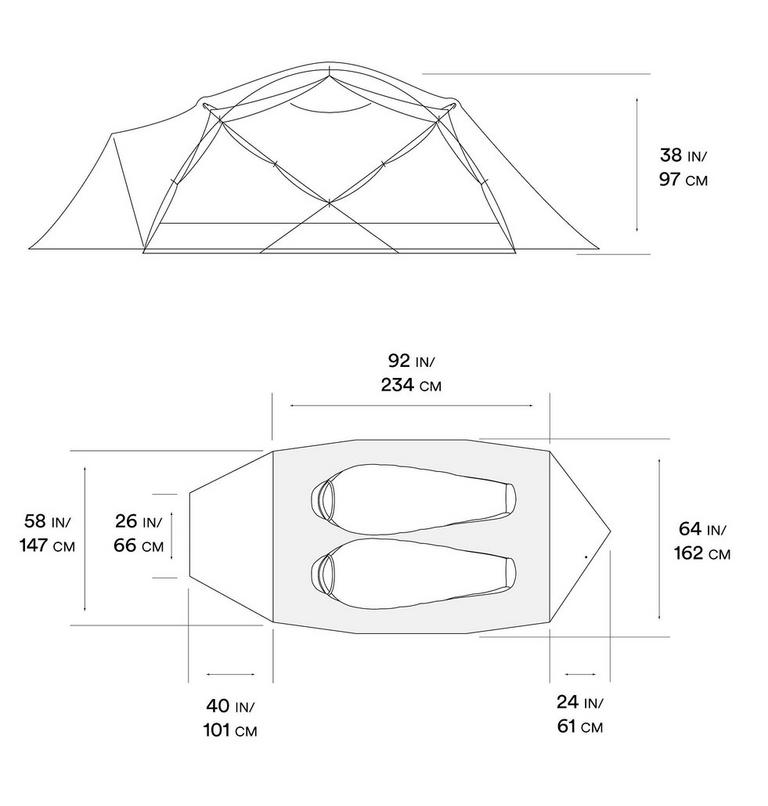 Trango 2 Tent | 675 | NONE, Color: Alpine Red, image 9