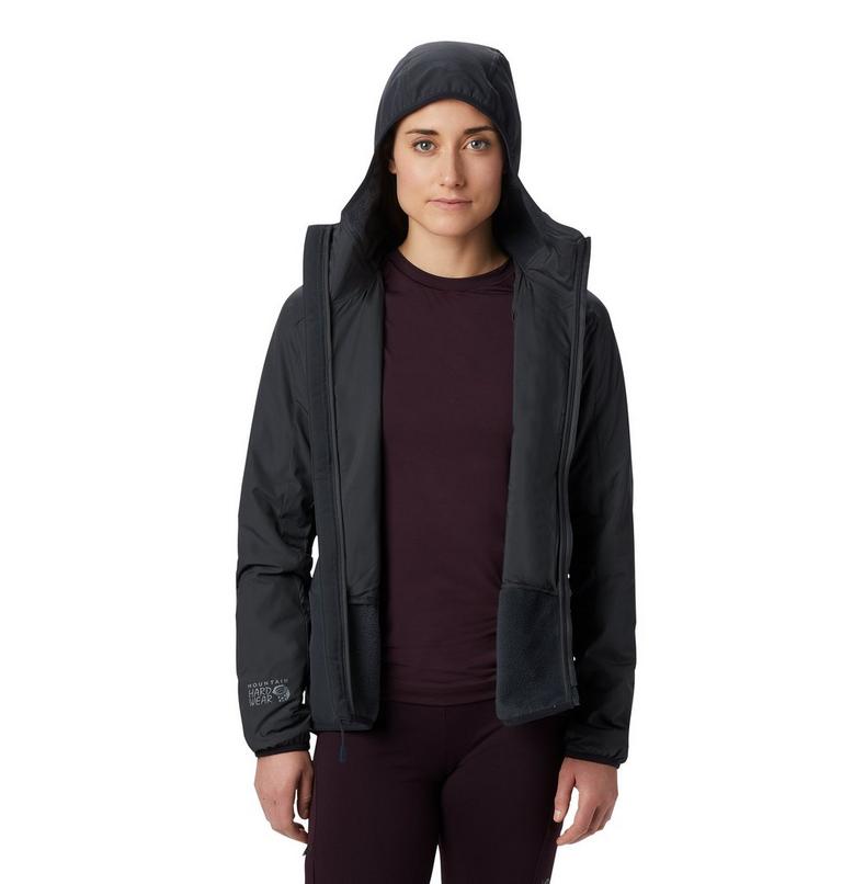 Women's Kor Strata Climb Hoody, Color: Dark Storm, image 4