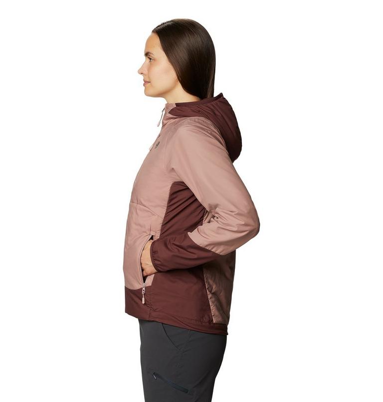 Women's Kor Cirrus Hybrid Hoody, Color: Smoky Quartz, image 3