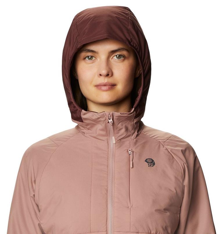 Women's Kor Cirrus Hybrid Hoody, Color: Smoky Quartz, image 4