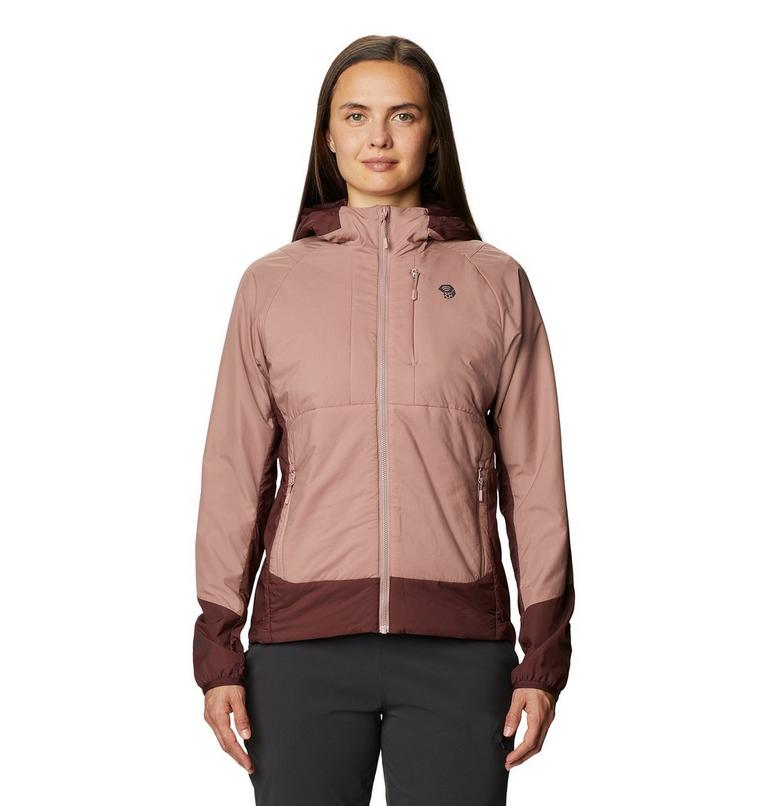 Women's Kor Cirrus Hybrid Hoody, Color: Smoky Quartz, image 1