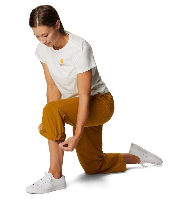 Women's Wondervalley Pant, Color: Olive Gold, image 5
