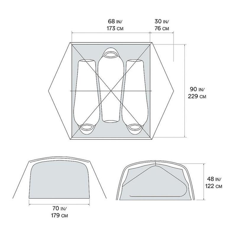 Tente Mineral King 3, Color: Grey Ice, image 8