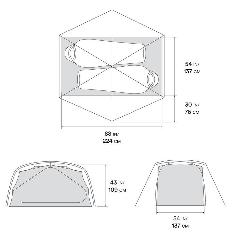 Mineral King 2 Tent, Color: Grey Ice, image 9