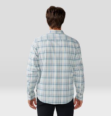 Men's Big Cottonwood Long Sleeve Shirt, Color: Glacial Trailhead Plaid, image 2