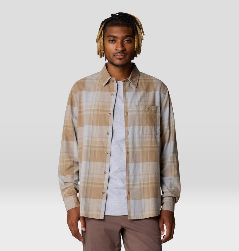 Men's Big Cottonwood Long Sleeve Shirt, Color: Trail Dust Fireside Plaid, image 5