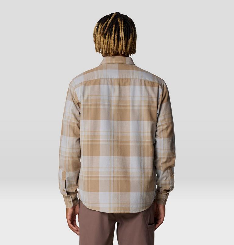Men's Big Cottonwood Long Sleeve Shirt, Color: Trail Dust Fireside Plaid, image 2