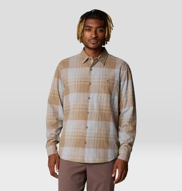 Men's Big Cottonwood Long Sleeve Shirt, Color: Trail Dust Fireside Plaid, image 5