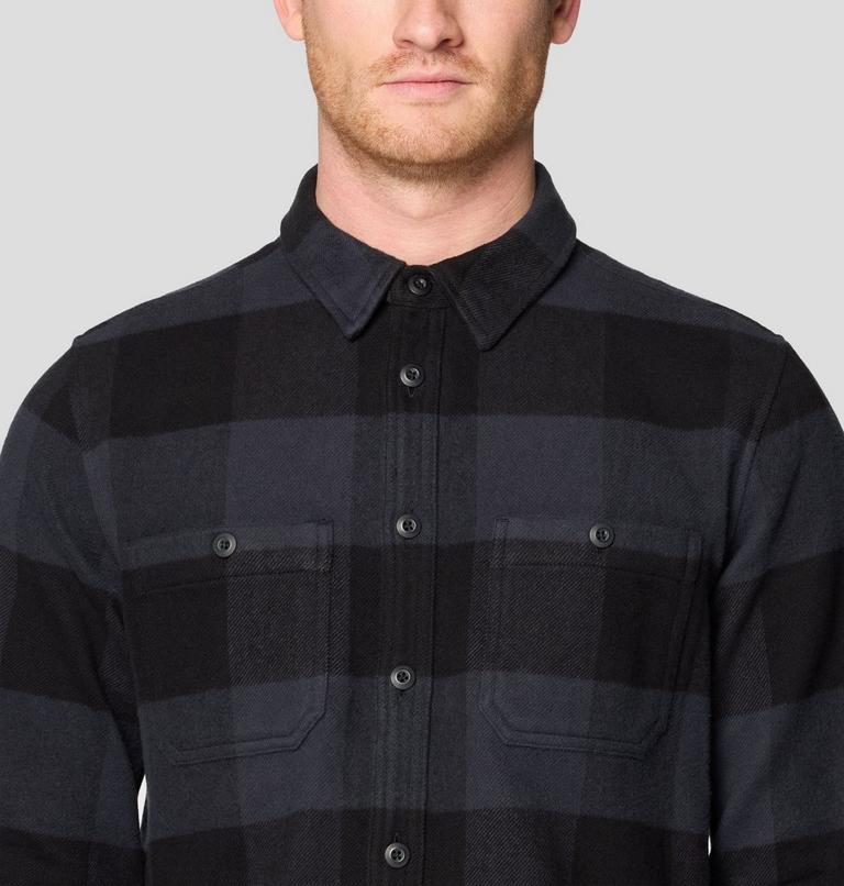 Men's Plusher Long Sleeve Shirt | 012 | S, Color: Black Tatanka Check, image 5