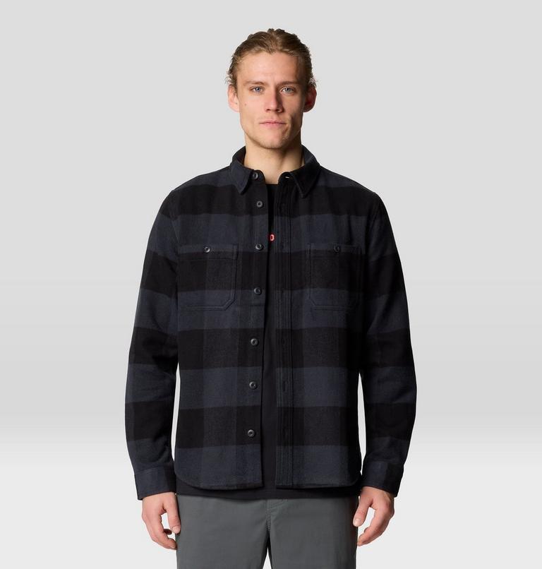 Men's Plusher Long Sleeve Shirt | 012 | S, Color: Black Tatanka Check, image 6