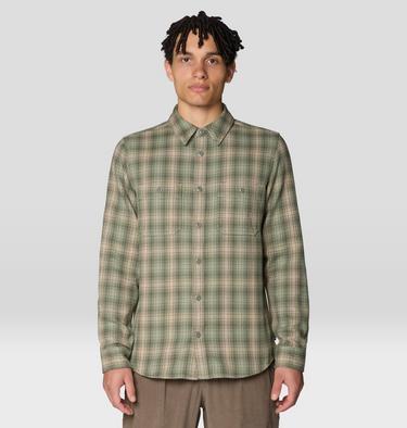 Men's Plusher Long Sleeve Shirt, Color: Silt Grey Harbour Plaid, image 7