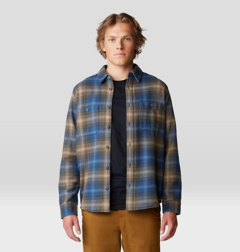 Men's Plusher Long Sleeve Shirt, Color: Ridgeline Ombre Buffalo Check Print, image 6