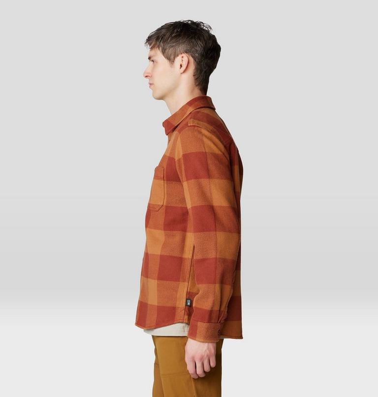 Men's Plusher Long Sleeve Shirt, Color: Iron Oxide Tatanka Check Print, image 3