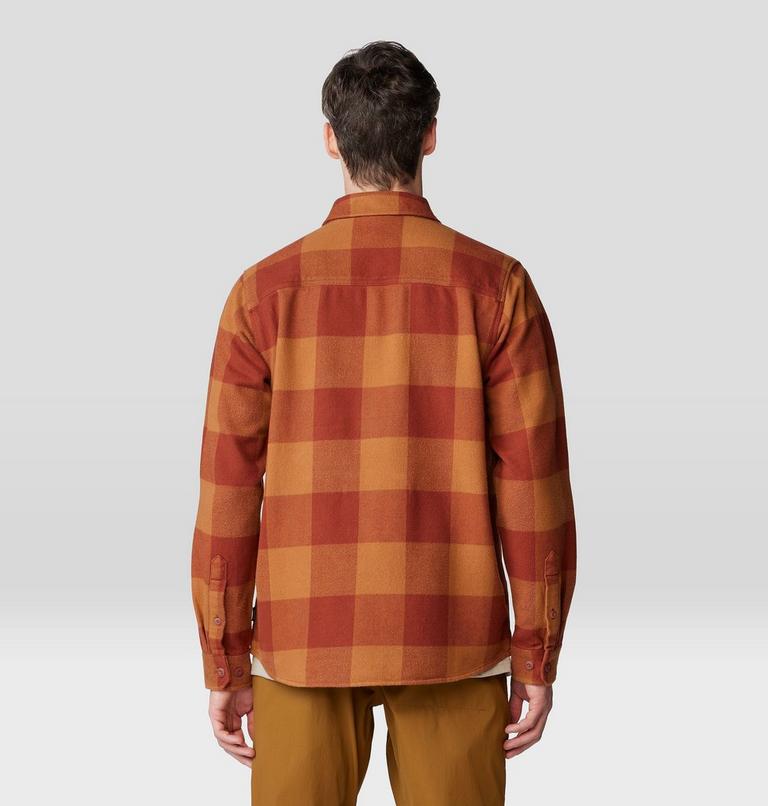 Men's Plusher Long Sleeve Shirt, Color: Iron Oxide Tatanka Check Print, image 2