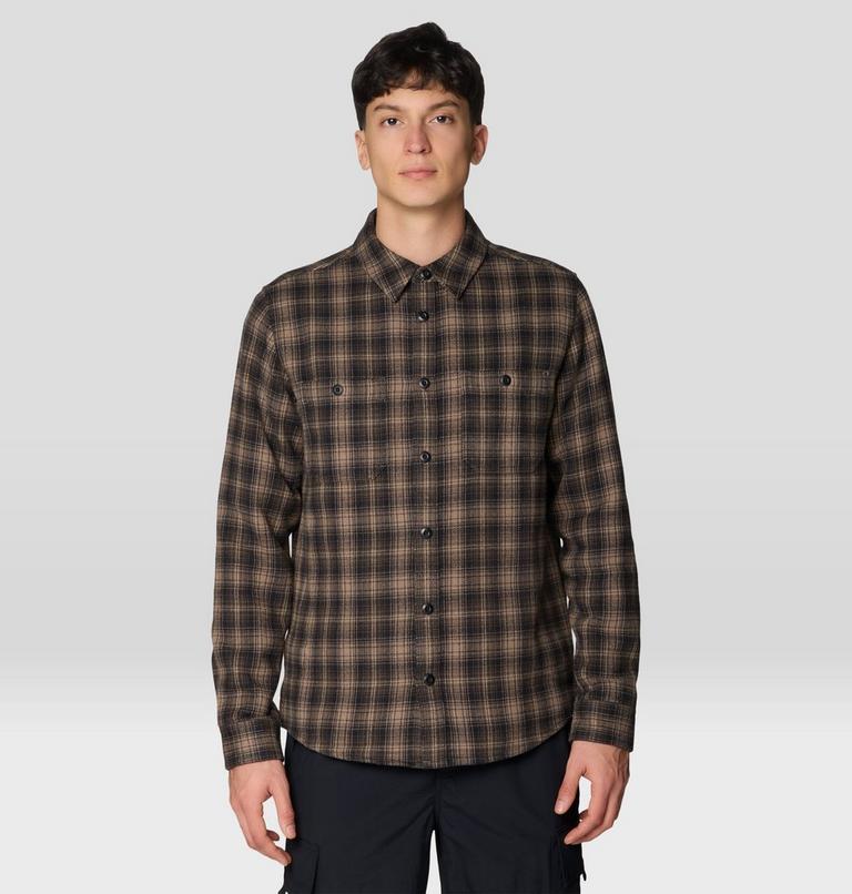 Men's Plusher Long Sleeve Shirt, Color: Tierra Harbour Plaid, image 5