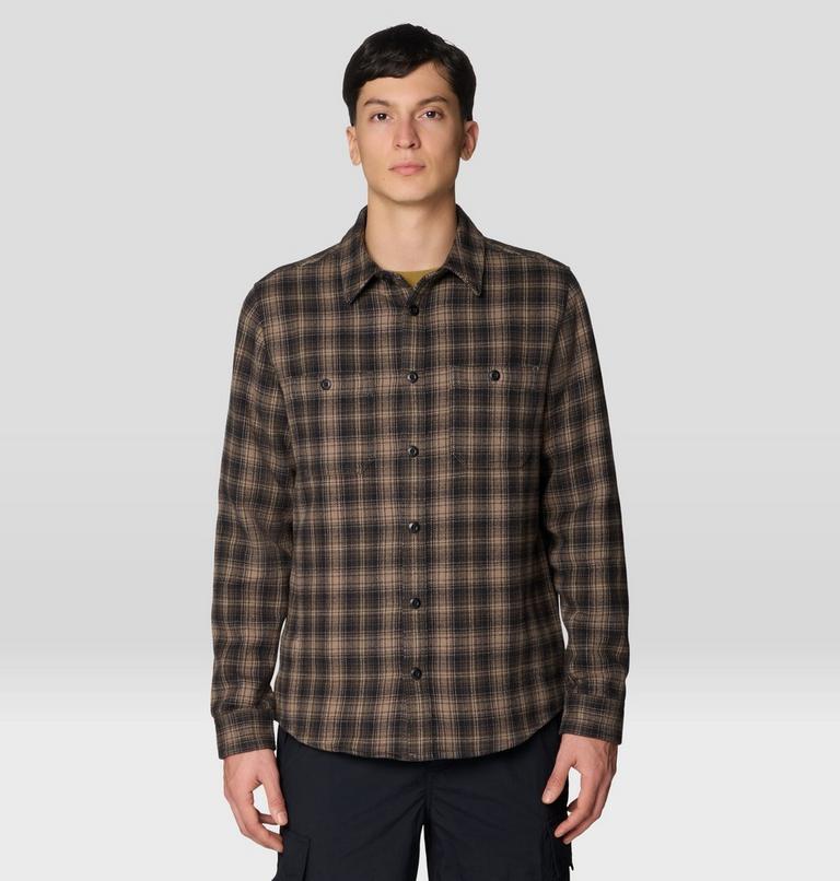Men's Plusher Long Sleeve Shirt, Color: Tierra Harbour Plaid, image 1
