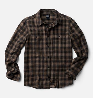 Men's Plusher Long Sleeve Shirt, Color: Tierra Harbour Plaid, image 2