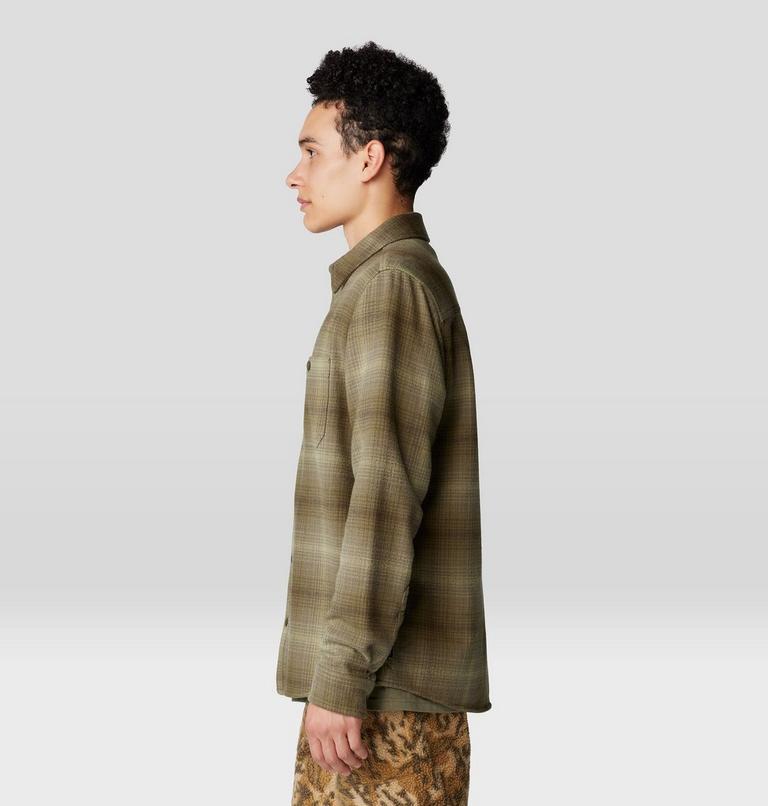 Men's Plusher Long Sleeve Shirt | 320 | L, Color: Dark Pine Ombre Buffalo Check Print, image 3