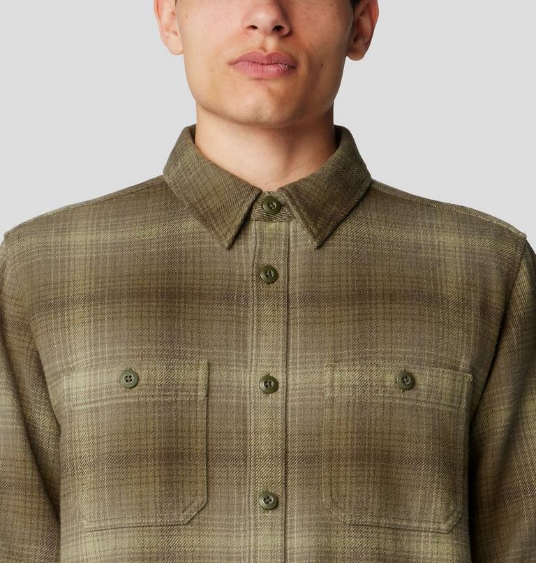 Men's Plusher Long Sleeve Shirt | 320 | L, Color: Dark Pine Ombre Buffalo Check Print, image 4