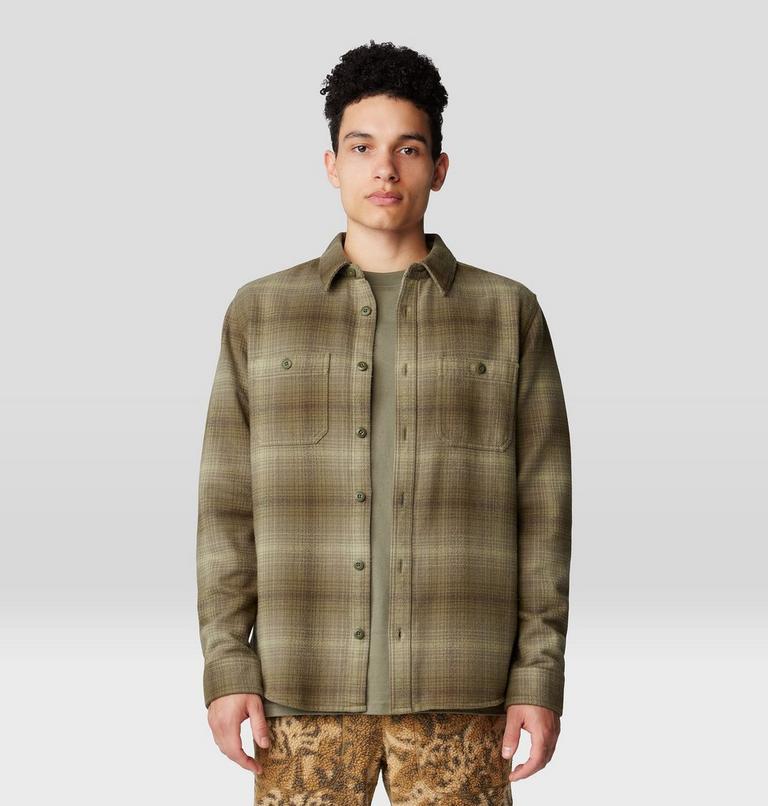 Men's Plusher Long Sleeve Shirt | 320 | L, Color: Dark Pine Ombre Buffalo Check Print, image 6