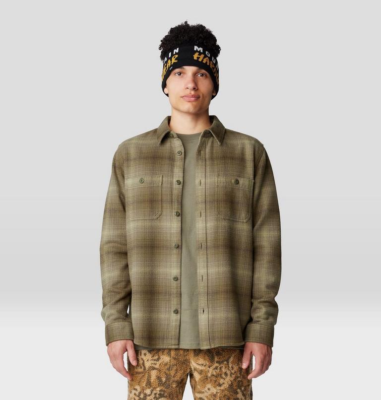 Men's Plusher Long Sleeve Shirt | 320 | L, Color: Dark Pine Ombre Buffalo Check Print, image 1