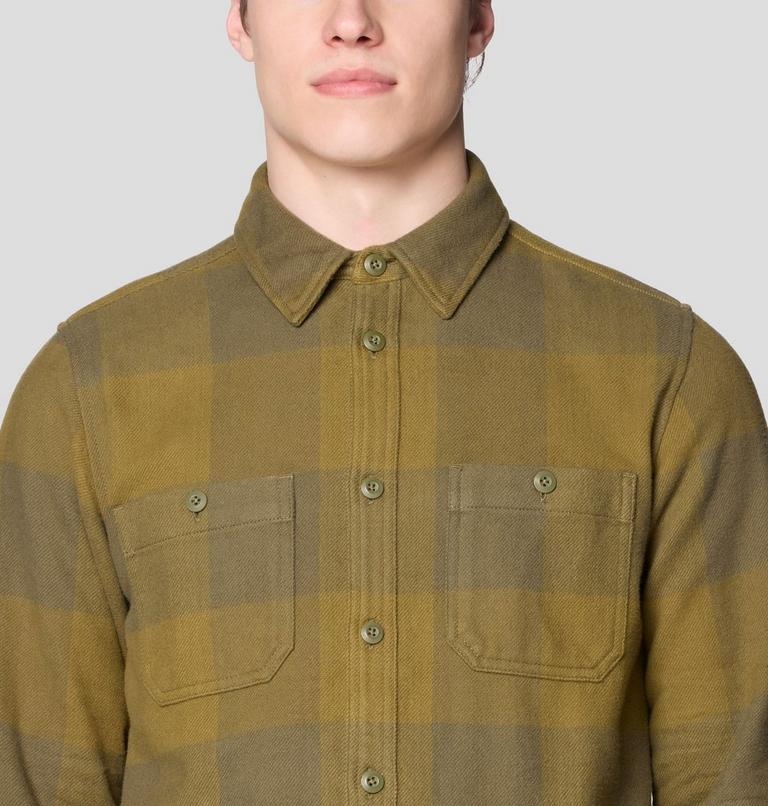 Men's Plusher Long Sleeve Shirt | 354 | M, Color: Combat Green Tatanka Check, image 5