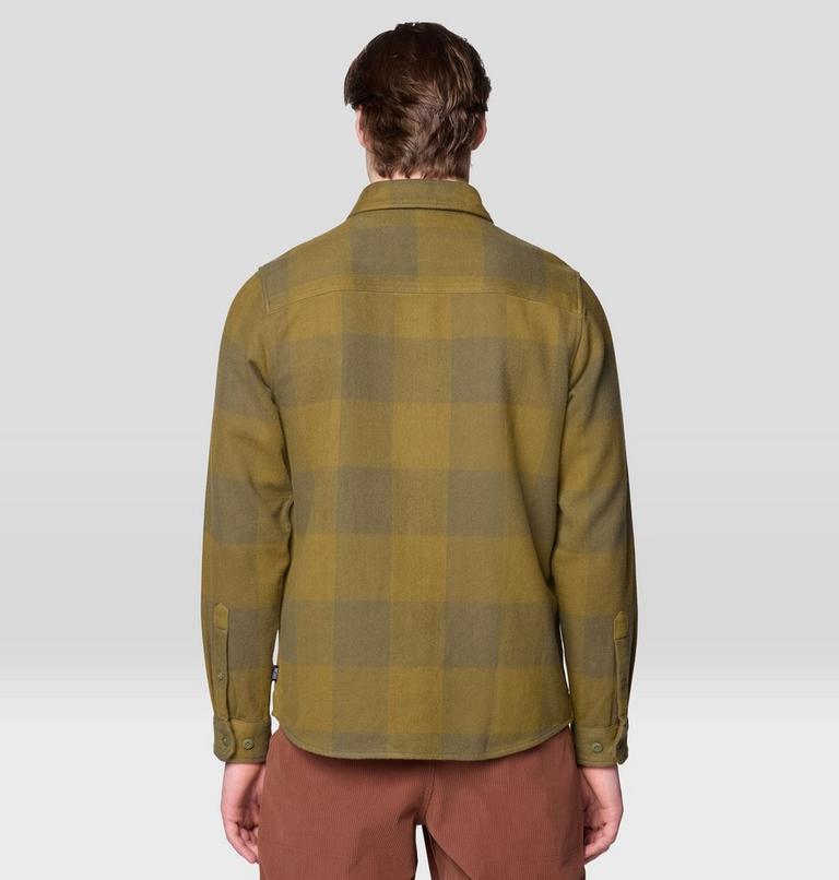 Men's Plusher Long Sleeve Shirt | 354 | M, Color: Combat Green Tatanka Check, image 3