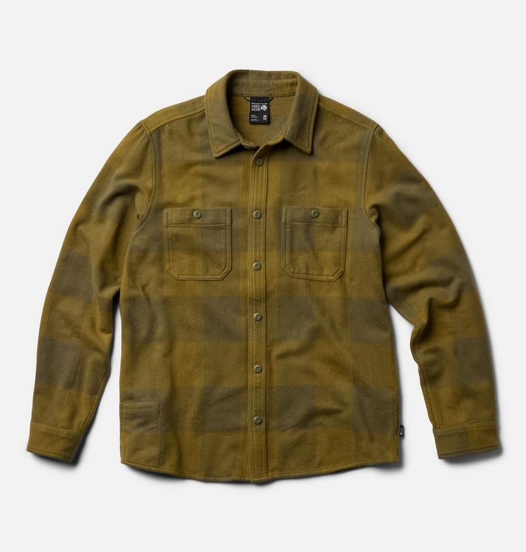 Men's Plusher Long Sleeve Shirt | 354 | M, Color: Combat Green Tatanka Check, image 2
