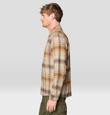 Men's Plusher Long Sleeve Shirt, Color: Badlands Wyoming Plaid, image 7