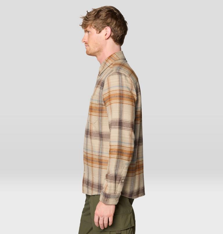 Men's Plusher Long Sleeve Shirt, Color: Badlands Wyoming Plaid, image 3