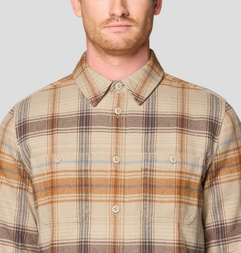 Men's Plusher Long Sleeve Shirt, Color: Badlands Wyoming Plaid, image 5