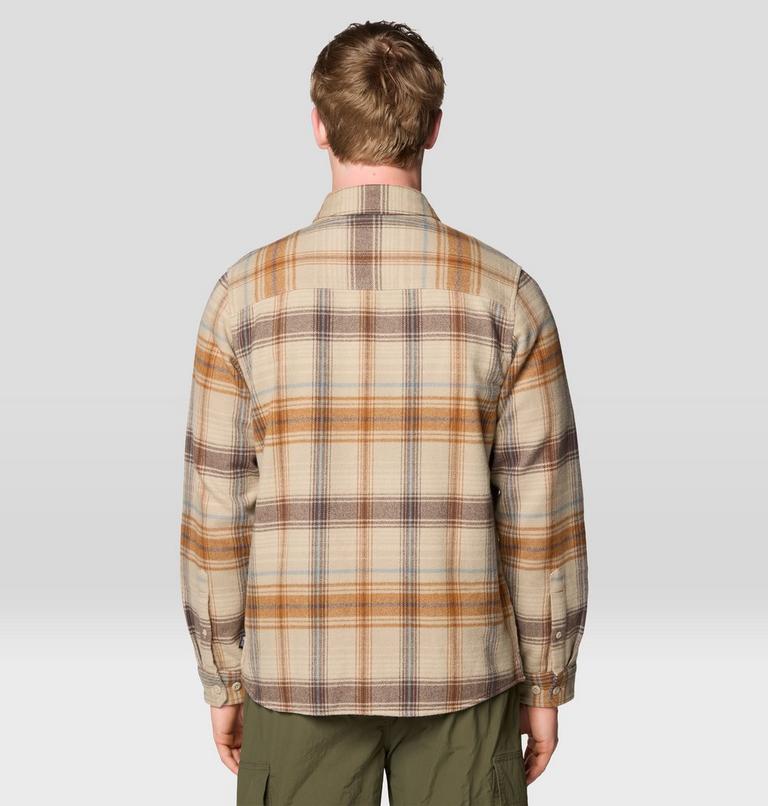 Men's Plusher Long Sleeve Shirt, Color: Badlands Wyoming Plaid, image 2