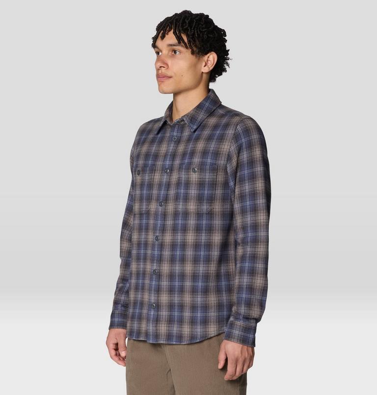 Men's Plusher Long Sleeve Shirt, Color: Astral Blue Harbour Plaid, image 5