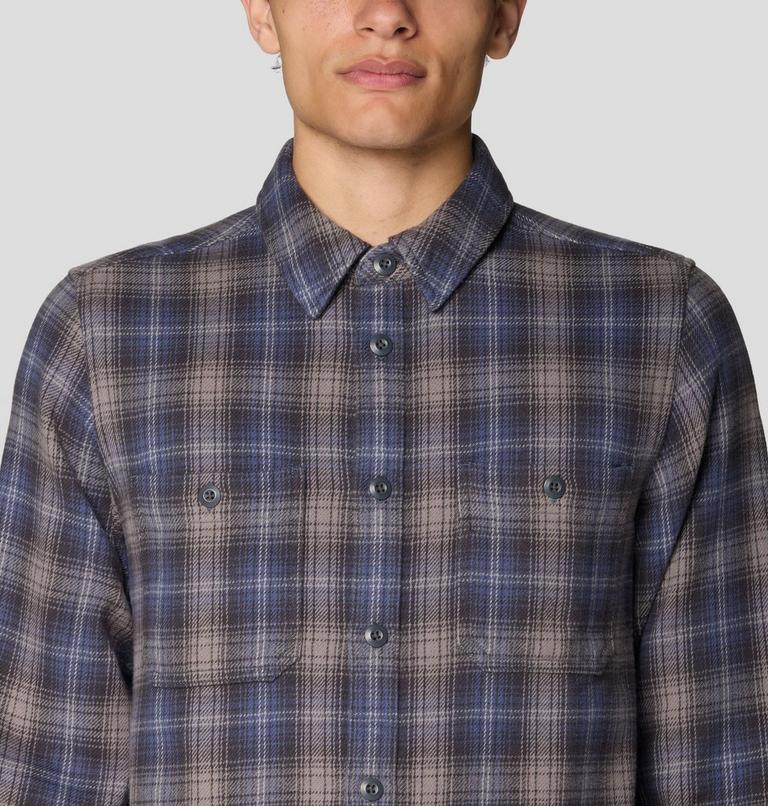 Men's Plusher Long Sleeve Shirt, Color: Astral Blue Harbour Plaid, image 6