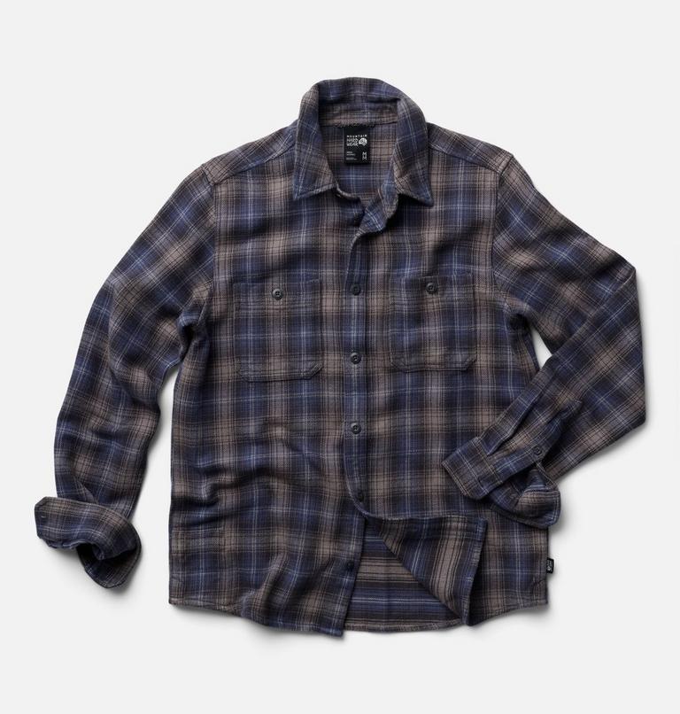 Men's Plusher Long Sleeve Shirt, Color: Astral Blue Harbour Plaid, image 2