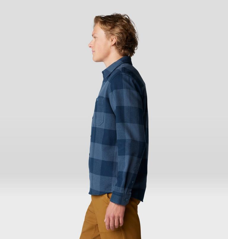 Men's Plusher Long Sleeve Shirt | 430 | L, Color: Moon Blue Tatanka Check Print, image 3