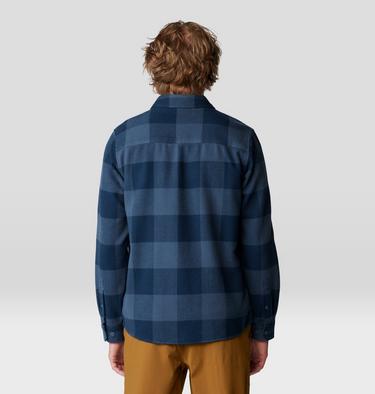 Men's Plusher Long Sleeve Shirt, Color: Moon Blue Tatanka Check Print, image 12