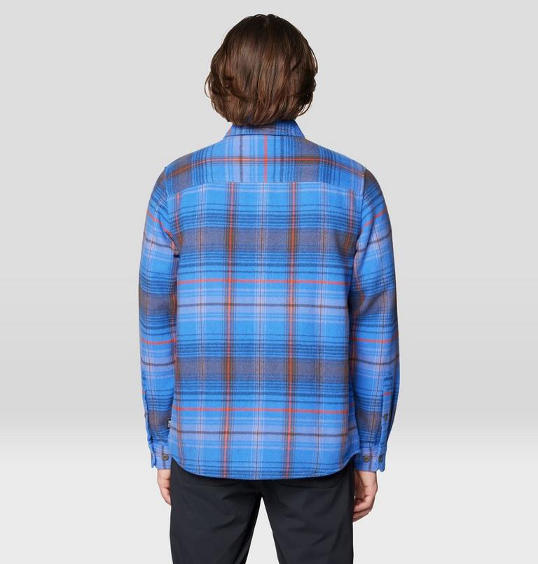 Men's Plusher Long Sleeve Shirt | 457 | S, Color: Arctic Sky Wyoming Plaid, image 2