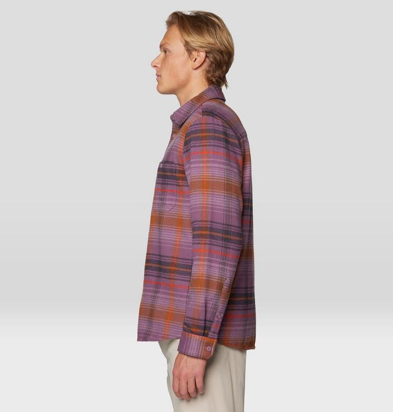 Men's Plusher Long Sleeve Shirt | 534 | L, Color: Dark Daze Wyoming Plaid, image 4