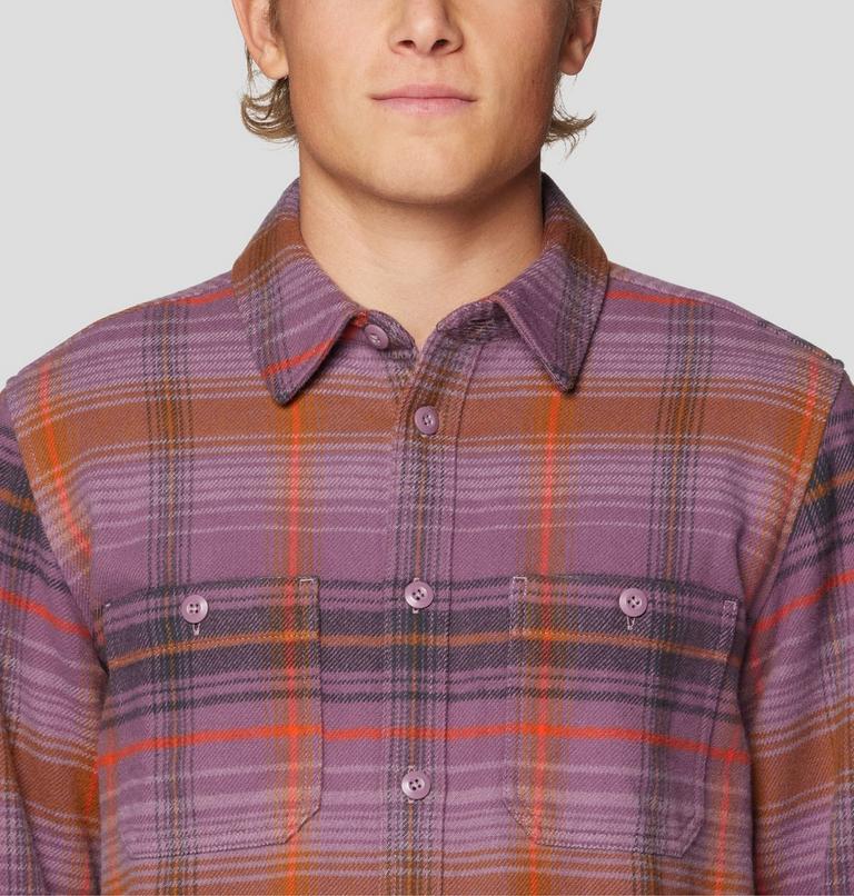 Men's Plusher Long Sleeve Shirt | 534 | L, Color: Dark Daze Wyoming Plaid, image 5