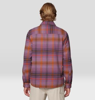Men's Plusher Long Sleeve Shirt, Color: Dark Daze Wyoming Plaid, image 19